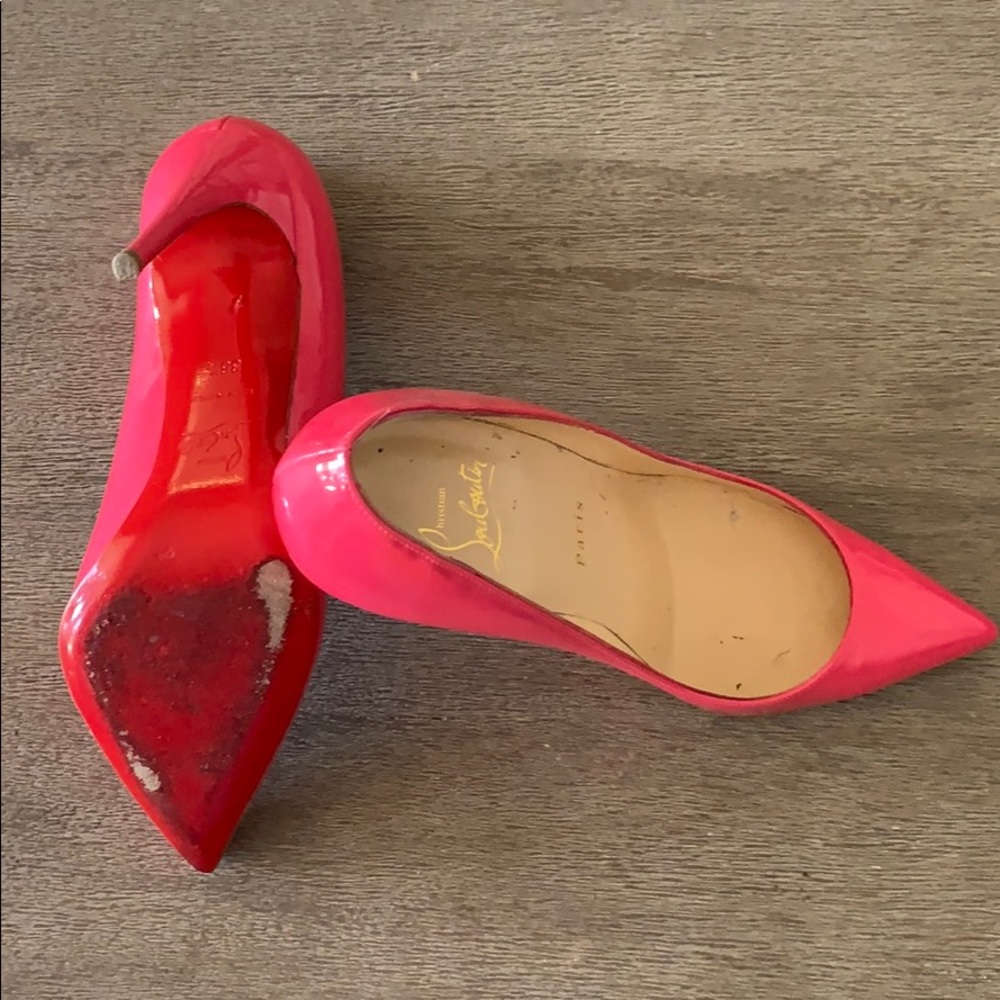 Christian Louboutin 36.5 pink pumps, barely worn - Picture 3 of 3